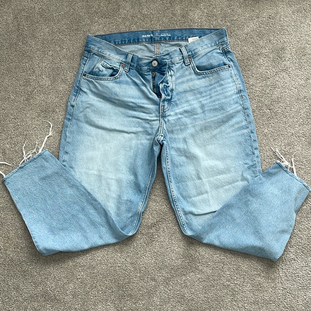 Old Navy High Rise Slouchy Taper Jean Sz: 12 Tall